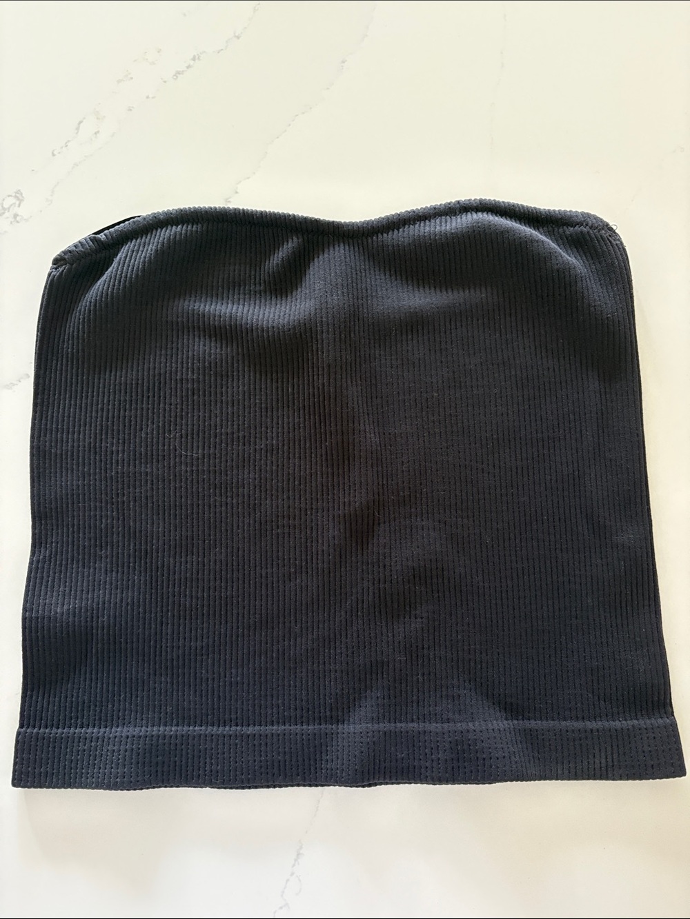 Dynamite Tube Top Ribbed Stretchy Sweetheart Black Size XS-S